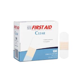 1490033 Clear Strips, Sterile, 1" Width, 3" Length, Pack of 120