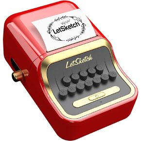 Label Maker, Portable Bluetooth Thermal Label Printer Compatible with Android & iOS for Clothing, Retail, Mailing Address, Barcode, with 4 Roll 40 x 30mm Label (Red)