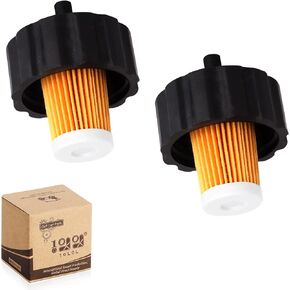 10L0L Golf Cart Tank Fuel Filter 2 PCS for Yamaha G2 G5 G8 G9 G11 Gas Cart, Replace OEM 8F3-25460-00, 8R4-24560-00