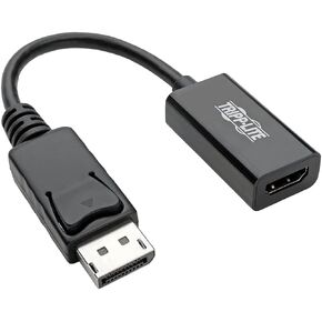 Tripp Lite DisplayPort to HDMI Adapter Converter 4K @ 60Hz, Latching Connector, DP 1.2 to HDMI 2.0 M/F, DP to HDMI (P136-06N-H2V2LB),Black