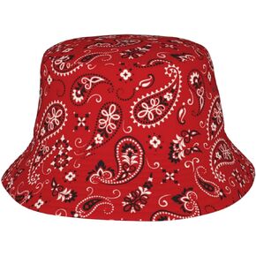 Turquoise Paisley Bucket Hat for Women Men, Summer Art Fisherman Cap Fishing Sun Hats for Outdoor,Unisex