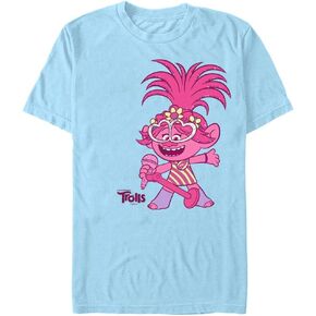 تي شيرت DREAMWORKS Trolls Trolls Poppy Jumbo Star للشباب بأكمام قصيرة