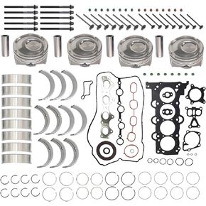23041-2B600 HBHY22L 8997 Engine Overhaul Rebuild Kit Pistons & Rings Kit/Main & Rod Bearing Set/Intake & Exhaust Valve Kit for Hyundai Accent Elantra Tucson Veloster for Kia Carens Rio Soul