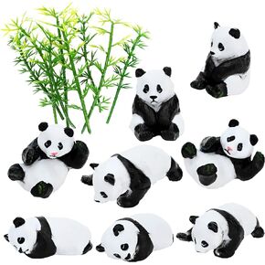 ONEST 12 Pieces Mini Tiger Figurines Set Miniature Model Tiger Tree Toys Tiger Cake Toppers Decoration Small Tiger Figures for Kids Toddlers Birthday Gift