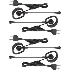 Midland AVP1 VOX Hands-Free Microphone Headsets Handheld Radios - 4 Pack
