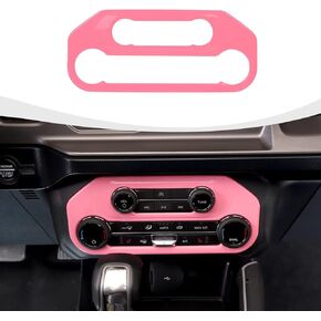 Air Conditioning Switch Panel Cover for Bronco Accessories, Center Console A/C Button Trim for 2021-2023 Ford Bronco, Carbon Fiber