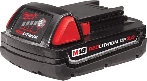 MILWAUKEE ELECTRIC TOOL 48-11-1820 Red Lithium 2.0 Compact Battery Pack, 3.3" x 6" x 5.6" in Saudi Arabia
