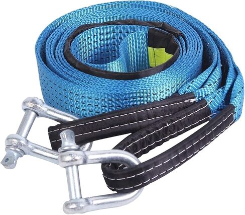 Voilamart Tow Strap with Hooks 2'' x 16.4' Car Vehicle Heavy Duty Recovery Rope 17,600LBS Capacity Tow Rope for Car Truck Jeep ATV SUV in Saudi Arabia