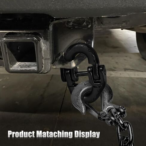 RULLINE 2-Pack 1/2" Heavy-Duty Safety Chain Connector: G80 Tow Hitch Hammerlock Coupling Link with 12000 lbs Load Capacity in Saudi Arabia