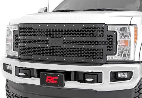 Rough Country Black Mesh Grille Insert for 2017-2019 Ford Super Duty - 70213 in Saudi Arabia