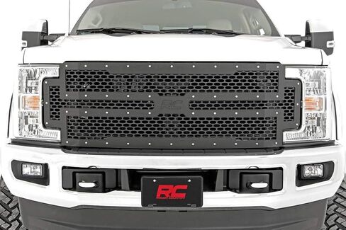 Rough Country Black Mesh Grille Insert for 2017-2019 Ford Super Duty - 70213 in Saudi Arabia