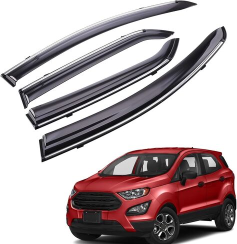 MotorFansClub Window Wind Deflector Rain Guard Fit for Ford EcoSport 2018 2019 2020 2021 2022 S SE Titanium Vent Visor Shade Shield Cover in Saudi Arabia