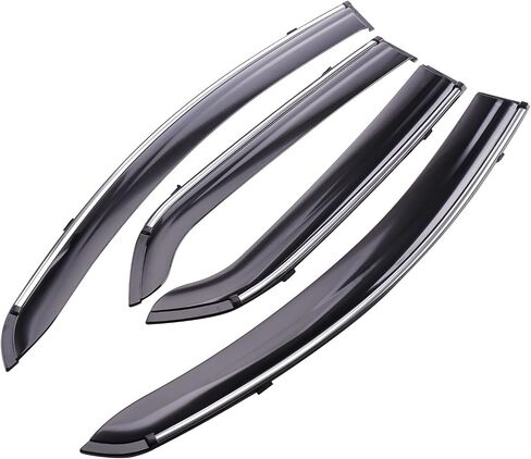 MotorFansClub Window Wind Deflector Rain Guard Fit for Ford EcoSport 2018 2019 2020 2021 2022 S SE Titanium Vent Visor Shade Shield Cover in Saudi Arabia