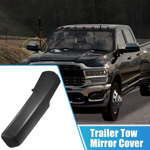X AUTOHAUX Trailer Tow Mirror Front Arm Cover Right Side Mirror Covering Cap Housing 68263392AA for Dodge for Ram 1500 2500 3500 Exterior Side in Saudi Arabia