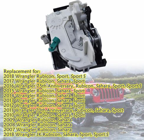 مزلاج باب الباب الخلفي مع استبدال أقفال الطاقة لـ 2007-2018 Wrangler Unlimited 4589584AD 4589584AF in Saudi Arabia
