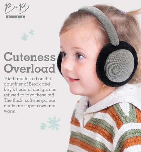 Brook + Bay Ear Muffs For Kids - Winter Kids Ear Muffs for Boys & Girls - Plush Animal Earmuffs - Cozy Ear Warmers for Kids in Kuwait