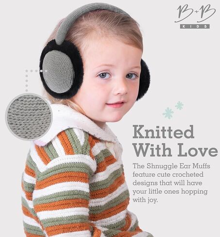 Brook + Bay Ear Muffs For Kids - Winter Kids Ear Muffs for Boys & Girls - Plush Animal Earmuffs - Cozy Ear Warmers for Kids in Kuwait