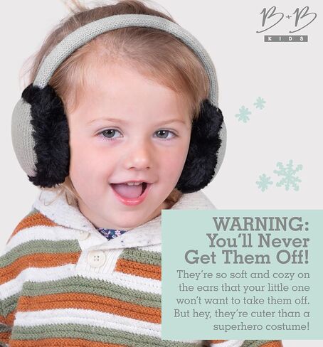 Brook + Bay Ear Muffs For Kids - Winter Kids Ear Muffs for Boys & Girls - Plush Animal Earmuffs - Cozy Ear Warmers for Kids in Kuwait