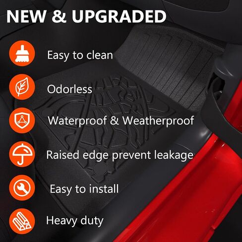 powoq Floor Mat Compatible with 2018-2024 Jeep Wrangler JL Unlimited 4 Door Backrest Mat Trunk Mat Replacement for Jeep Wrangler JL 4X4 Accessories (Fit 18-24 JL 4X4, Trunk Mat+Backrest Mat+Floor Mat) in Saudi Arabia