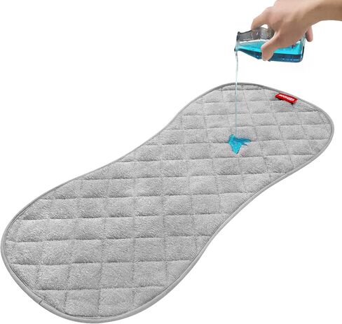 Moonsea Quilted Thicker Changing Pad Liner Waterproof, Fit for Changing Pads 3 Pack, Non-Slip Back Design Reusable Pads Machine Washable, Light Grey in Saudi Arabia