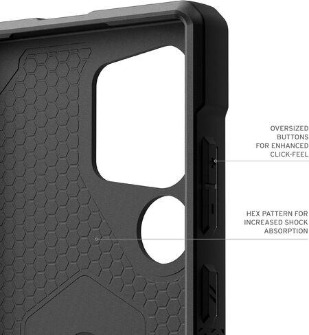 URBAN ARMOR GEAR UAG مصمم لهاتف Samsung Galaxy S24 Ultra Case 6.8 بوصة Monarch Crimson، غطاء واقٍ متين مقاوم للسقوط والصدمات ومقاوم للانزلاق in Kuwait