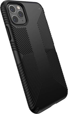 Speck iPhone 11 Pro Max Case - Drop Protection & Scratch Resistant, Extra Grip, Dual Layer, Slim Design - Black Case for iPhone 11 Pro Max - Wireless Charging Compatible - Presidio in Saudi Arabia
