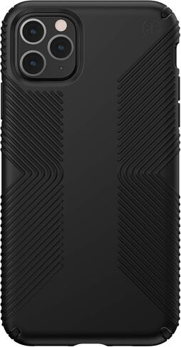 Speck iPhone 11 Pro Max Case - Drop Protection & Scratch Resistant, Extra Grip, Dual Layer, Slim Design - Black Case for iPhone 11 Pro Max - Wireless Charging Compatible - Presidio in Saudi Arabia