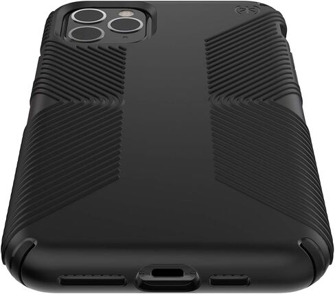 Speck iPhone 11 Pro Max Case - Drop Protection & Scratch Resistant, Extra Grip, Dual Layer, Slim Design - Black Case for iPhone 11 Pro Max - Wireless Charging Compatible - Presidio in Saudi Arabia