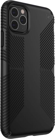 Speck iPhone 11 Pro Max Case - Drop Protection & Scratch Resistant, Extra Grip, Dual Layer, Slim Design - Black Case for iPhone 11 Pro Max - Wireless Charging Compatible - Presidio in Saudi Arabia