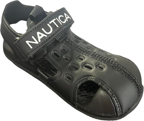 صنادل رياضية Nautica Kids كاجوال مغلقة من الأمام للصيف في الهواء الطلق حذاء مائي لؤلؤي 3|صبي - فتاة (طفل صغير/طفل صغير) in Kuwait