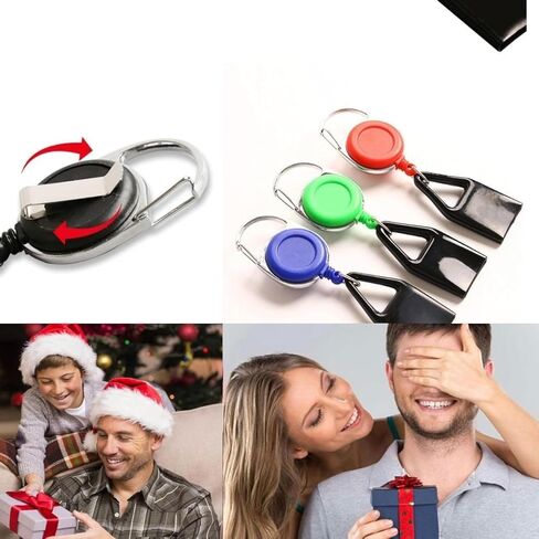 Retractable Lighters for Men, 5 Pack Classic Lighter Cover Single Clip Keychain with Clip, Assorted Colors Lighter Holder for Convenience (5) in Saudi Arabia