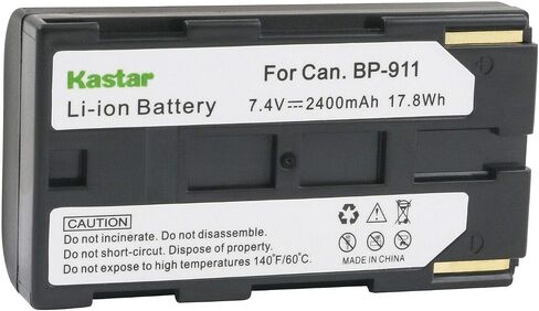 بطارية Kastar 2-Pack و Ltd2 USB Charger استبدال Canon ES8100V ، ES8200V ، ES8400V ، ES8600 ، G10 ، G10HI ، G15HI ، G20HI ، G30HI ، G35HI ، G45HI ، G1000 ، G1500 ، G2000 ، GL1 GL1-GL1 -2 دي إم-GL2 in Kuwait