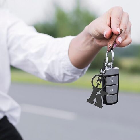 Initial Gifts for Men Letter Keychain Boyfriend Gifts from Girlfriend Alphabet Gifts Initial A-Z Gifts Monogram Gifts in Kuwait