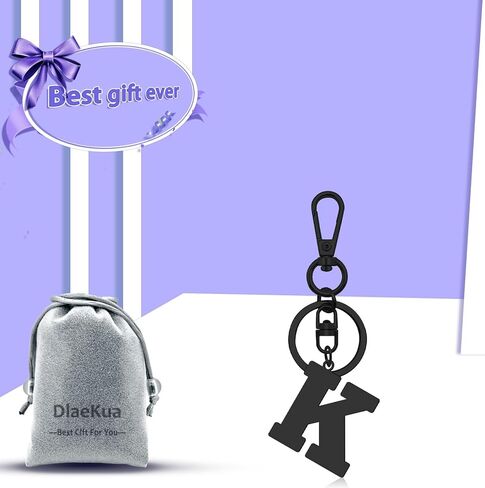 Initial Gifts for Men Letter Keychain Boyfriend Gifts from Girlfriend Alphabet Gifts Initial A-Z Gifts Monogram Gifts in Kuwait