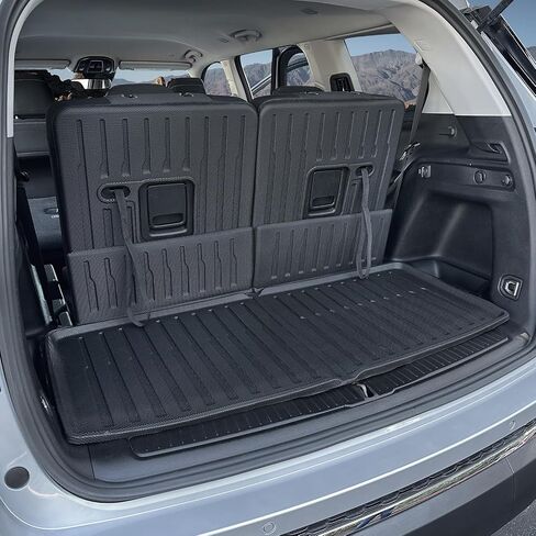 CARESA Cargo Liner 2nd&3rd Row Seat Back Cover for Jeep Grand Cherokee L 2021-2024 6 Passenger Accessories (Fit 2nd Row Bucket seat and 3rd Row Manual Folding Seat) in Saudi Arabia