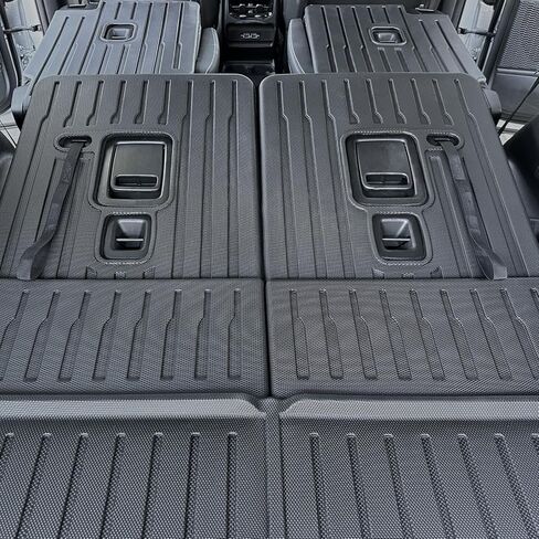 CARESA Cargo Liner 2nd&3rd Row Seat Back Cover for Jeep Grand Cherokee L 2021-2024 6 Passenger Accessories (Fit 2nd Row Bucket seat and 3rd Row Manual Folding Seat) in Saudi Arabia