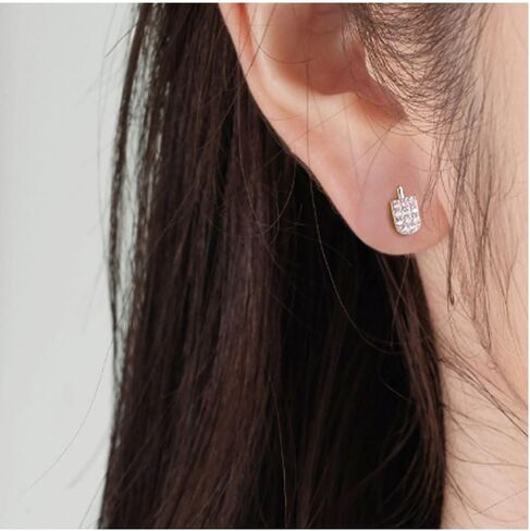 Small Ice Cream Earrings for Women Girls Cute 925 Sterling Silver Hypoallergenic CZ Ice Cream Stud Earrings Sensitive Ears Earring Mother's Day Birthday Jewelry Gifts Friend Family Wife Mom Girlfriend in Saudi Arabia