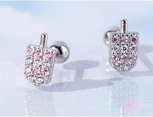 Small Ice Cream Earrings for Women Girls Cute 925 Sterling Silver Hypoallergenic CZ Ice Cream Stud Earrings Sensitive Ears Earring Mother's Day Birthday Jewelry Gifts Friend Family Wife Mom Girlfriend in Saudi Arabia
