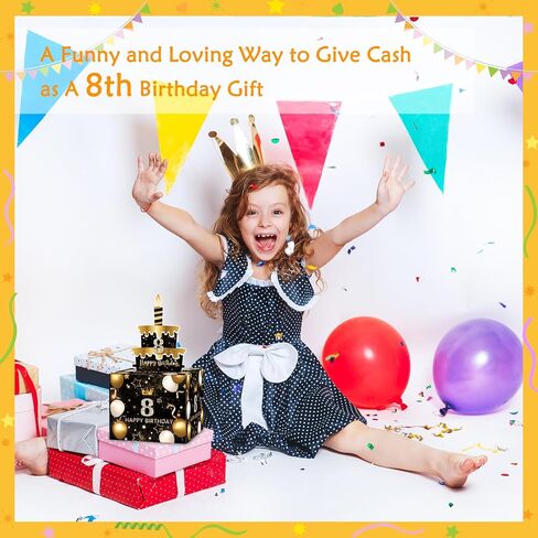 13th Birthday Money Box for Cash Gift, Surprise Pull Out Money Gift Box with 100Pcs Transparent Bags - Fun Ways to Give Cash as A 13th Birthday Gift for Girls Boys in Kuwait