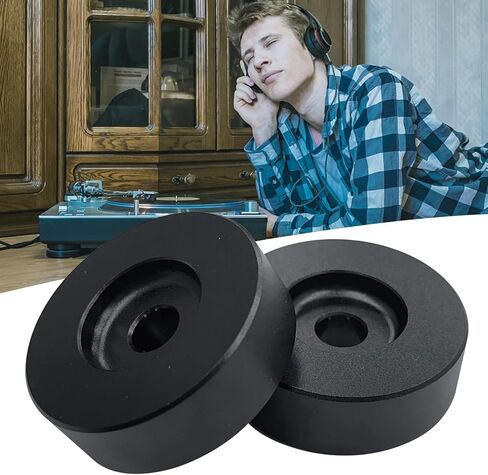 Premium 45RPM Adapter for Record Players, Black Smooth Finish for 7-inch Vinyl Players and Turntables in Kuwait