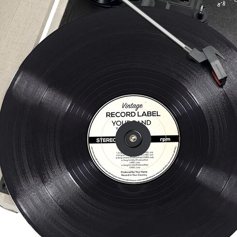 Premium 45RPM Adapter for Record Players, Black Smooth Finish for 7-inch Vinyl Players and Turntables in Kuwait