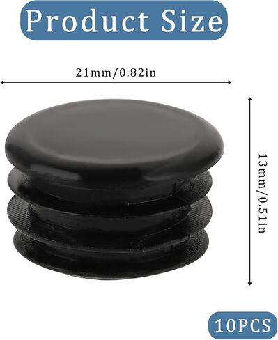 10 Pieces Handlebar End Plugs Black Plastic Bike Handlebar Bar Ends Caps, Bike Handlebar Plugs Bike Cable End Caps Handlebar End Caps for Road Mountain Bike, Most Motorcycle Grip Bicycle Bar End Plugs in Saudi Arabia