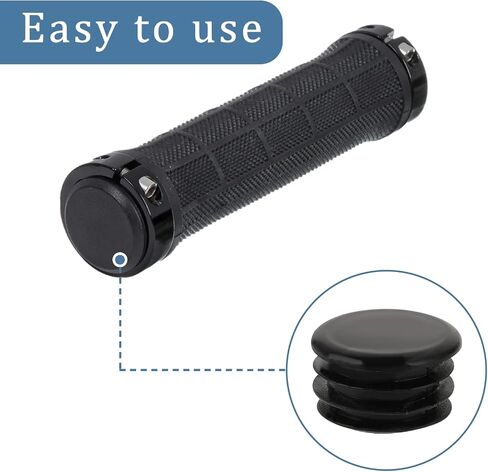 10 Pieces Handlebar End Plugs Black Plastic Bike Handlebar Bar Ends Caps, Bike Handlebar Plugs Bike Cable End Caps Handlebar End Caps for Road Mountain Bike, Most Motorcycle Grip Bicycle Bar End Plugs in Saudi Arabia