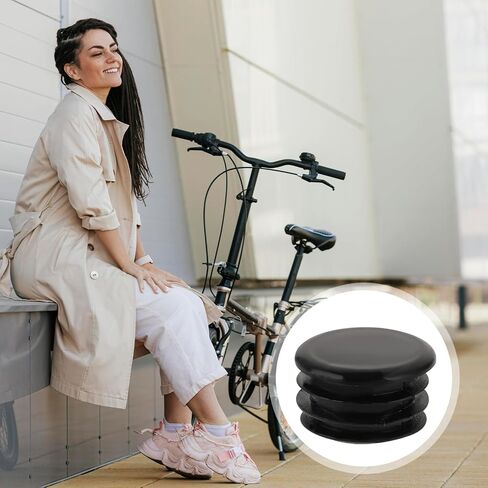 10 Pieces Handlebar End Plugs Black Plastic Bike Handlebar Bar Ends Caps, Bike Handlebar Plugs Bike Cable End Caps Handlebar End Caps for Road Mountain Bike, Most Motorcycle Grip Bicycle Bar End Plugs in Saudi Arabia