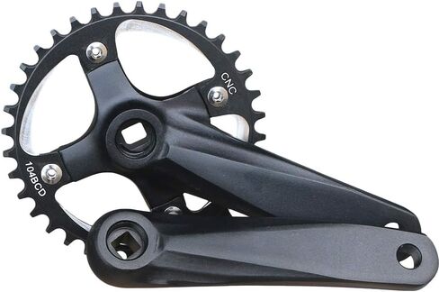 GANOPPER MTB Crank Arm Set 104 BCD Square Taper Mountain Bike Crankset 152mm 165mm 170mm in Saudi Arabia