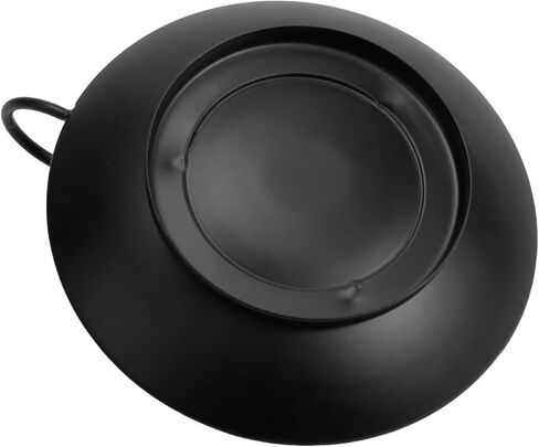 حوامل شمعدان حديدية للشموع العمودية المزخرفة، حامل طبق شمعة، أسود (عبوة من 2) in Kuwait