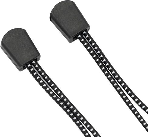 حزام حقيبة الظهر مع أشرطة عصا التسلق، 4 قطع مشبك حامل للمشي لمسافات طويلة قابل للتعديل لتسلق الجبال والرحلات والمشي وصيد الأسماك - حبل مرن متين، أشرطة حقيبة ظهر مع مشابك، أسود in Kuwait