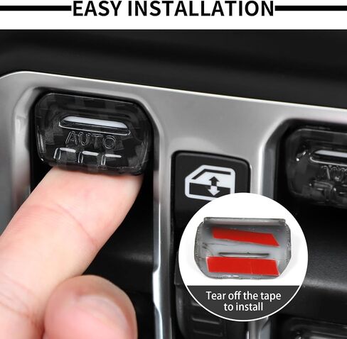 JWWY for JL Center Console Window Control Switch Knob Protection Cover Trim Compatible with 2018-2023+ Jeep Wrangler JL Accessories Black Aluminum Alloy in Saudi Arabia