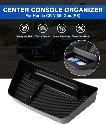 منظم لوحة التحكم المركزية من Autoorder لعام 2023 2024 Honda CR-V CRV ملحقات لوحة القيادة صينية إدراج حامل الهاتف المحمول صندوق تخزين مع حصيرة مضادة للانزلاق in Kuwait