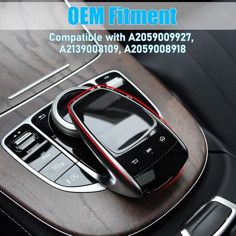 Jaronx Compatible with Mercedes Benz Multimedia Touchpad Cover, Command Touch Pad Controller Mouse Cover for C-Class W205/ E-Class W213/ S-Class W222/ GLC W253/ GLS W166/ GLE W166 2014-2019 (B Model) in Saudi Arabia